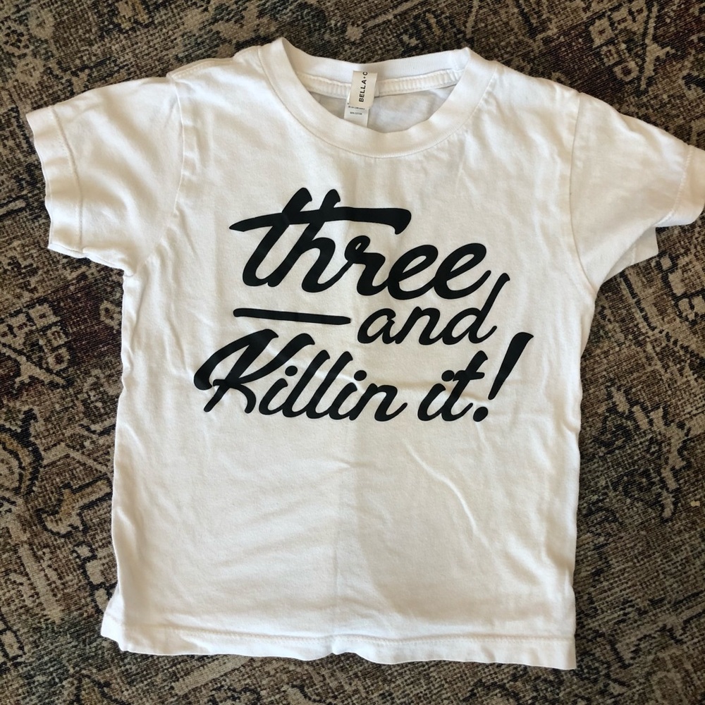 Three year old tshirt
